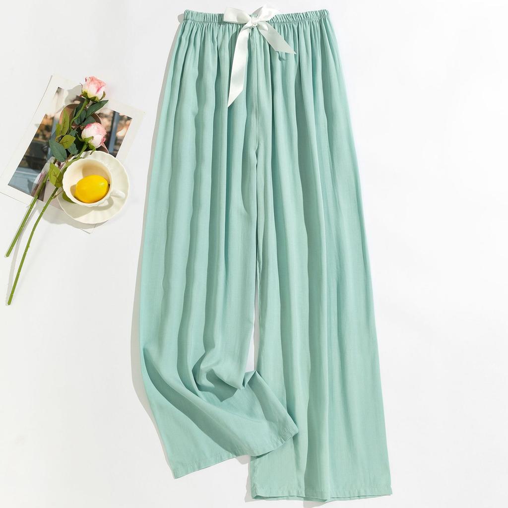 Cotton Silk Pajama Pants for Women, New Summer Style, Thin Cotton Casual Pants, Can Be Worn Outside, Large Size Home Pants