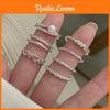 Elegant Heart Inspired Open Adjustable Ring For Women Fashionable Silver Jewelry