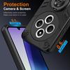 Phone Case For Xiaomi Redmi 14C 4G /14R 5G/ A3 Pro 4G/A4 5G/Poco C75 4G PC + TPU Anti-Fall Back Cover with Ring Holder Kickstand