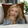 movie Cate Blanchett Cushion Cover Cushion Cover Set 4Pcs 50x50 45x45 40x40 Pillowcase Decorative Sofa Home Decor