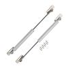 Motoforti Universal Lift Support Strut Shocks, 10"/245mm, 4lb/20N/2kg, Silver Tone, Set of 2