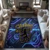 Chelsea FC bedruckter Flanell-Teppich rutschfest weicher Polyester-Bodenbelag Indoor Dekorationsmatte für Schlafzimmer Wohnzimmer Sofa Spielzimmer Heimdekoration