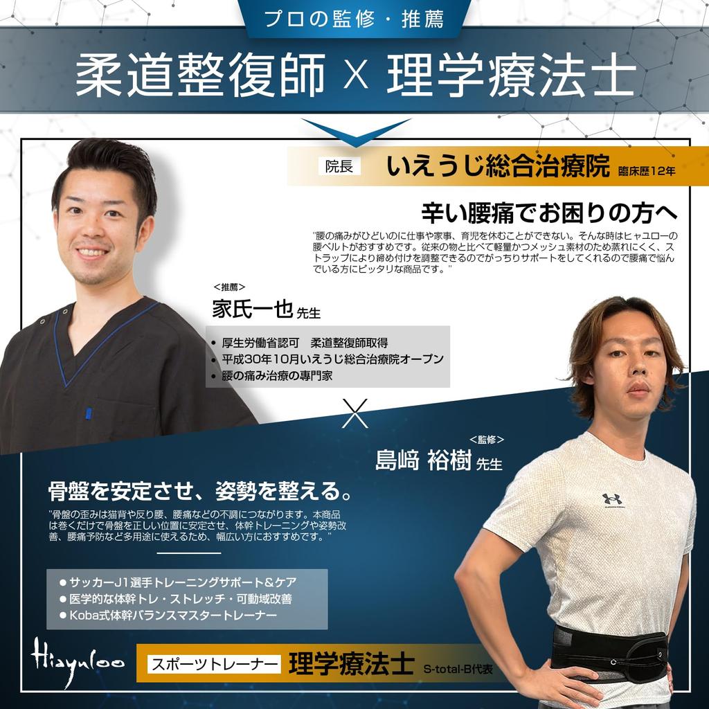 Design Award Waist Supporter Waist Corset Hyayurou Waist Belt Pelvic Belt Hunchback Belt Posture Belt Back Muscle Belt by Judo therapist and physical