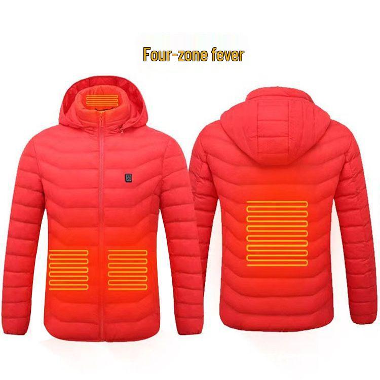 Smart Heated Cotton Coat - Outdoor Electric Heating Suit