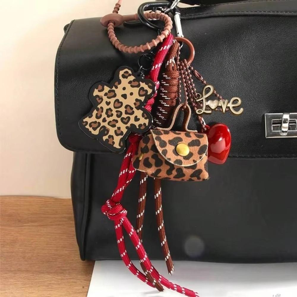 New Maillard Bow Braid Rope Pendant Bag Accessories Earphone Women Bag Key Chain Exquisite Woven Mobile Phone Love Rope Decor