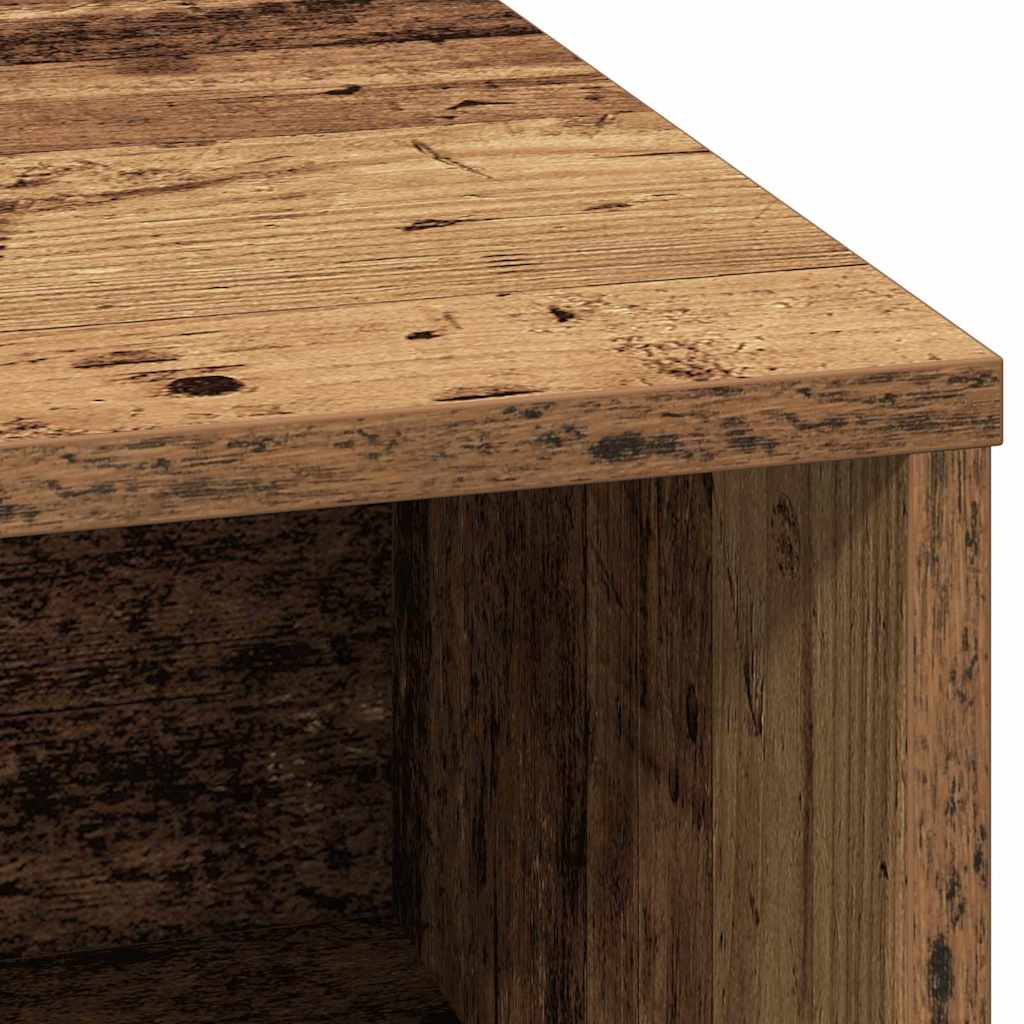 LED Sideboard in Rustic Wood Look 71 x 34.5 x 75 cm Engineered Wood