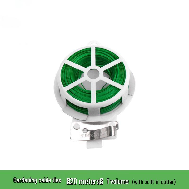 Plastic-Coated Wire Tie for Plants and Flowers