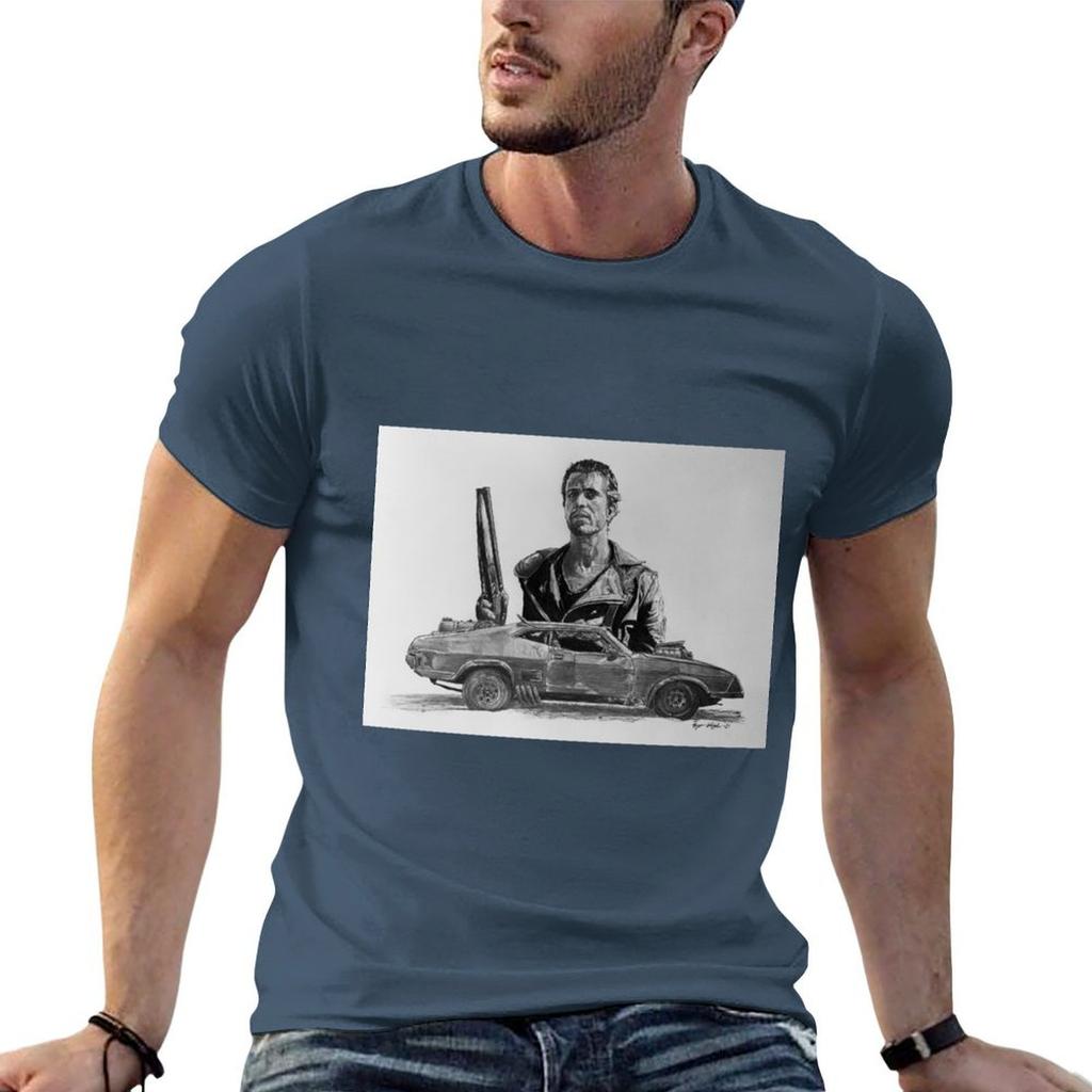 Mad Max Mel Gibson V8 Interceptor Tshirt Festival Short Sleeve Tshirt
