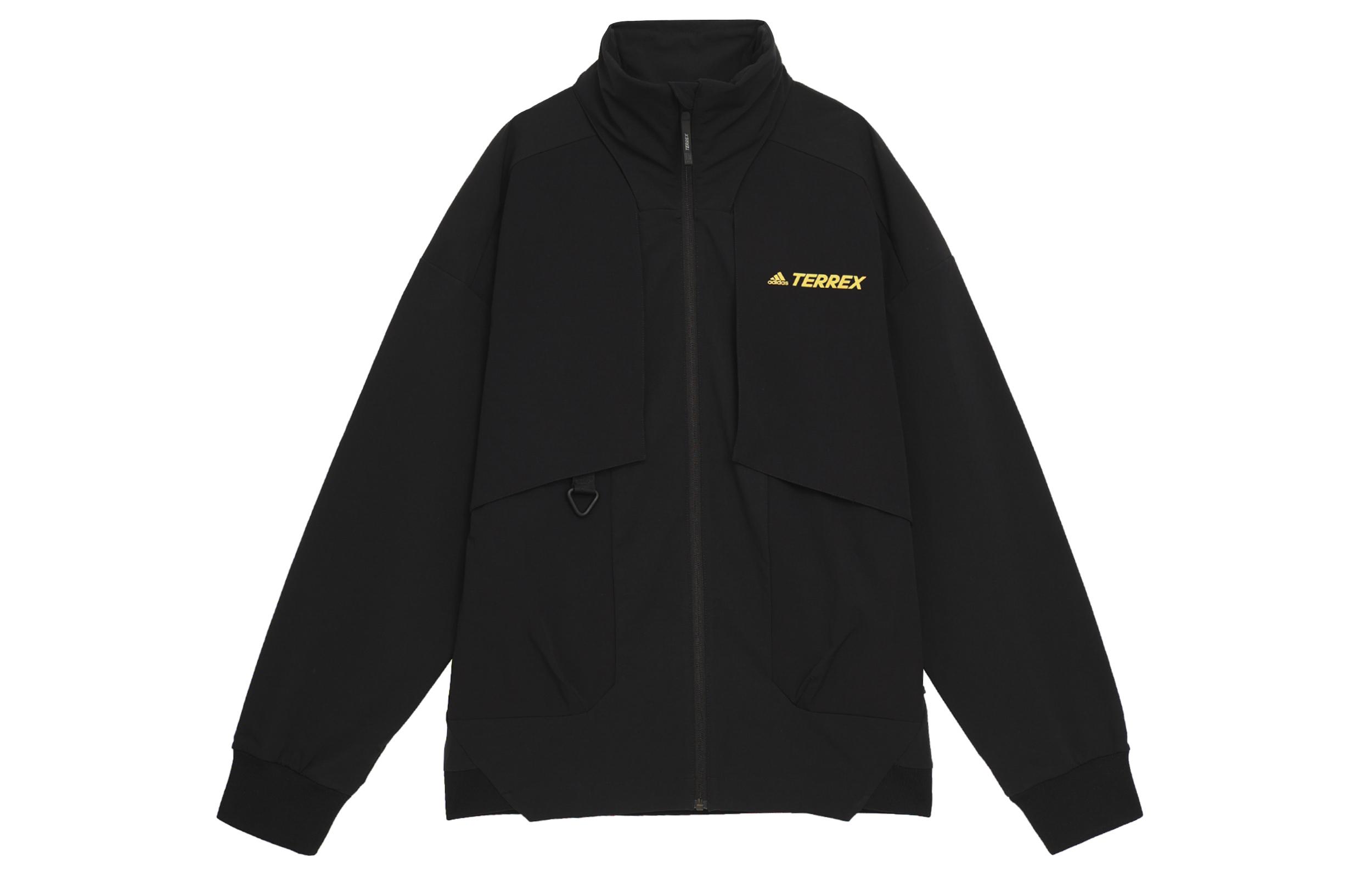 Adidas Jackets Unisex Black Hooded Moderate Workwear HN2027 M
