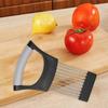 Stainless Steel Onion Slicer Holder Effortless Meat Tenderizer Needle  Kitchen Gadget