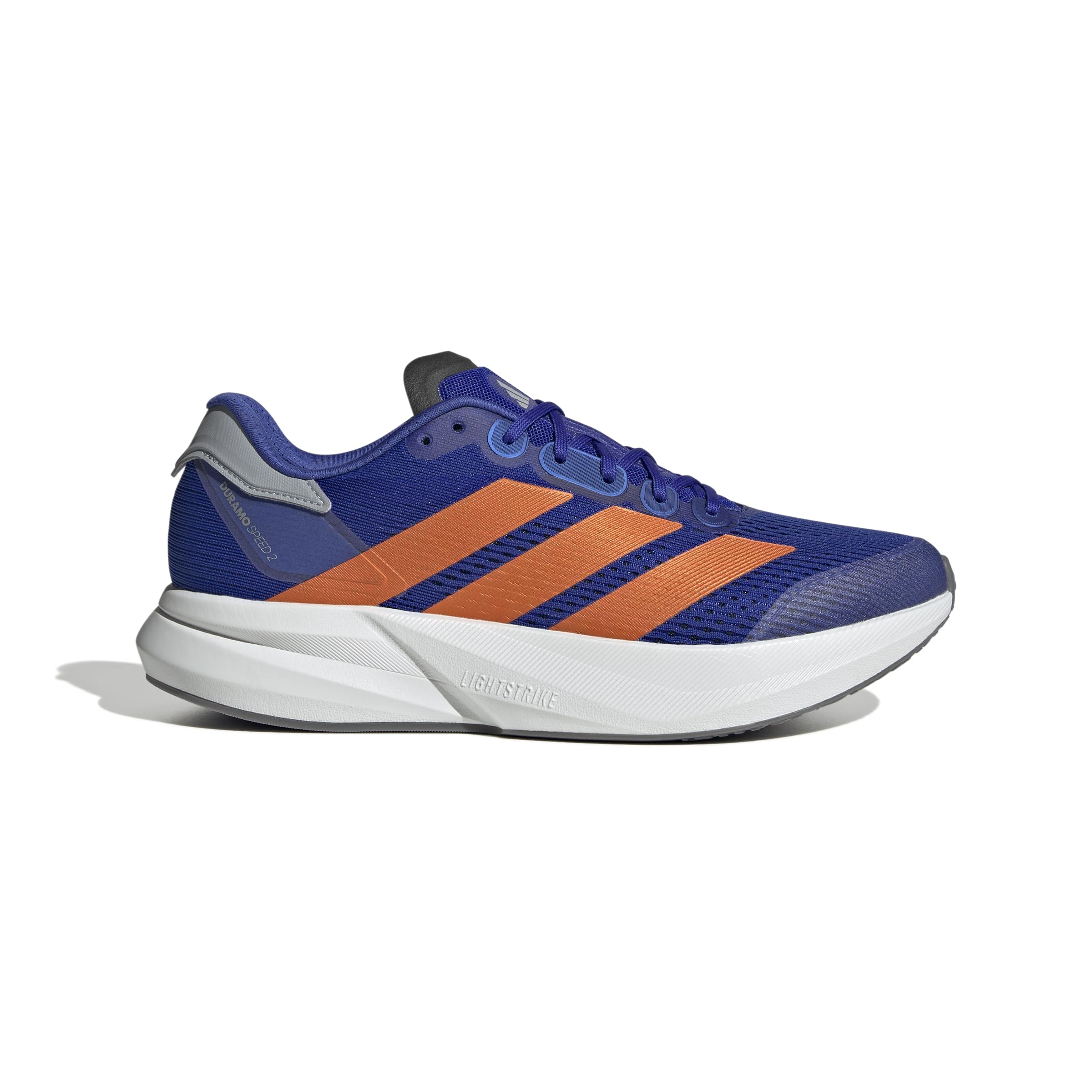 

Adidas Adizero Duramo Speed 2 Running Lucid Silver Size cm Shoes, NKL71, Blue/Impact Orange/Halo (IH8202), 27.0