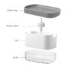 Soap Dispenser With Sponge Holder Cleaning Liquid Pump Dispenser  Manual Press Soap Dispensing Bottle For Kitchen Dish Soap Box