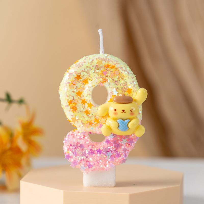 

Креативная цифровая свеча в виде медведя для дня рождения, реквизит для оформления сцены вечеринки, украшение торта на первый год 9