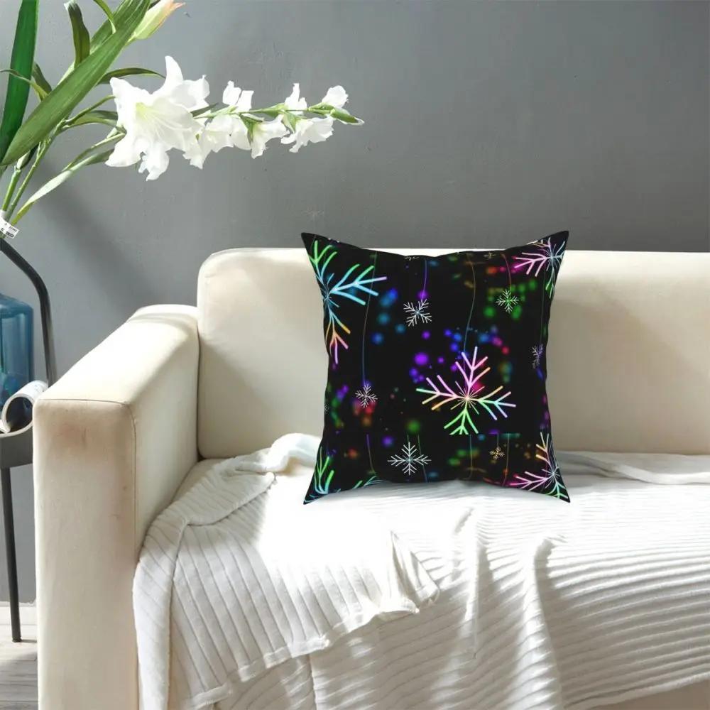 Santa Claus Christmas Patterns Square Pillow Case Polyester Cushions for Sofa Creative Cushion Covers