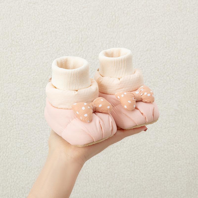 

Baby Cotton Shoes Autumn and Winter Fleece-Lined Thickened Toddler Walking Shoes0-1Soft Sole Shoes Socks Anti-Slip Walking Shoes Warm 13Code Long sole13CM Sugg розовый