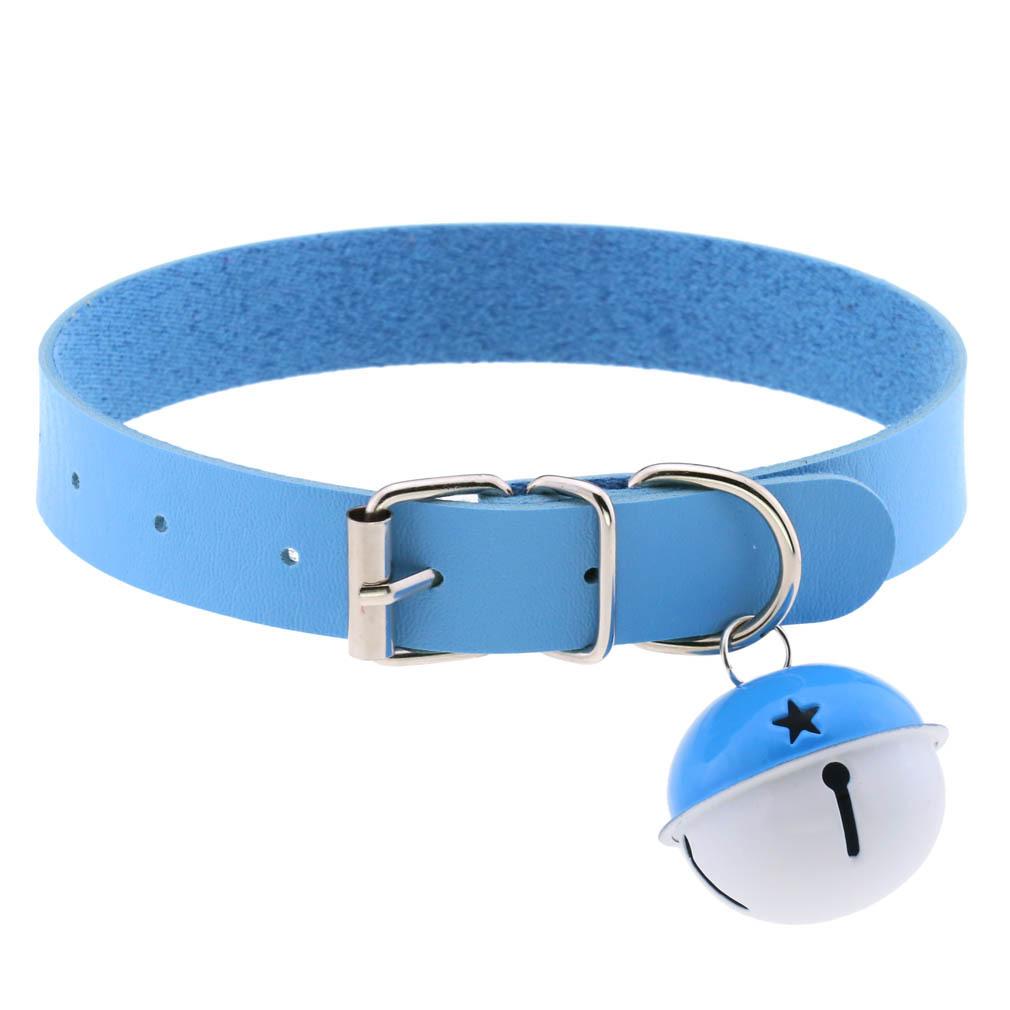 DIEZI Gotische Einfache Glockenanhänger Halskette Für Damen Herren Cosplay Vintage Schwarzes PU-Leder Statement Halskette Torques Neuer Schmuck