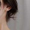 Heart Butterfly Stainless Steel Gold Plated Not Fade Long Drop Earrings Ear Wire Ladies Women Valentine's Day Gift  Jewelry