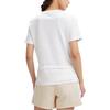 Anta Solid Color Letter Print Pullover Round Neck Short Sleeve T-Shirt Women Tops White 162038108-1