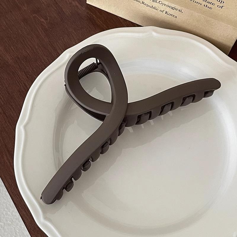 Massive schwarze matte große Haarklammern aus Acryl, Haarnadeln, Hai-Clip, Haarspange, Krabben-Haarspangen, Kopfbedeckung für Frauen, Haar-Accessoires