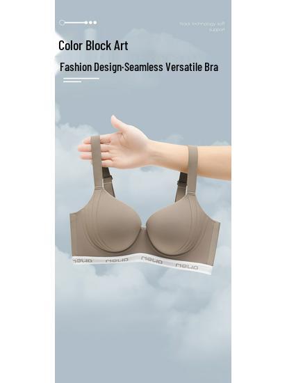 Women's Seamless Summer Underwear: Thin, Adjustable, Anti-Sagging Sports Bra for All Bust Sizes