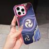 Game GI Raiden Shogun Jelly Double layer Rose Red Mobile Phone Case for iPhone 17 16 15 14 13 12 11 Air Pro Max Plus Protective