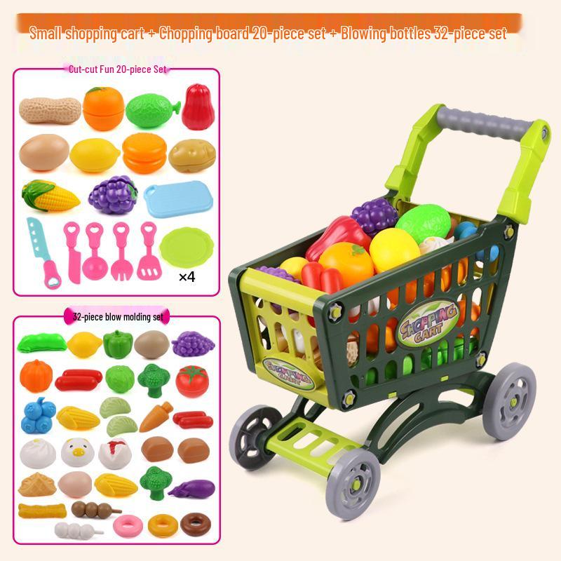Kids' Role-Play Shopping Cart Toy: Large Simulation Supermarket Walker for Boys and Girls