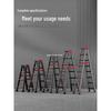 Extra Thick Aluminum Alloy Folding Herringbone Ladder for Home and Engineering Use
