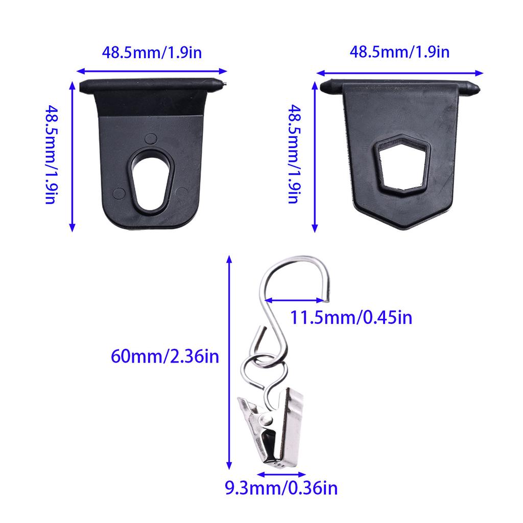 Multifunctional Awning Hooks Clips Racks with Portable Outdoor Camping Tools for RV Camper Caravan Exterior Parts