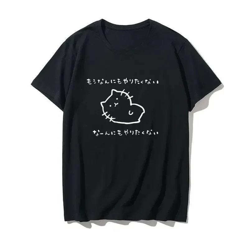 Anime print summer casual Tshirt Korean Tshirt fashion Japanese Camisetas street short sleeved round neck Womens Tshirt