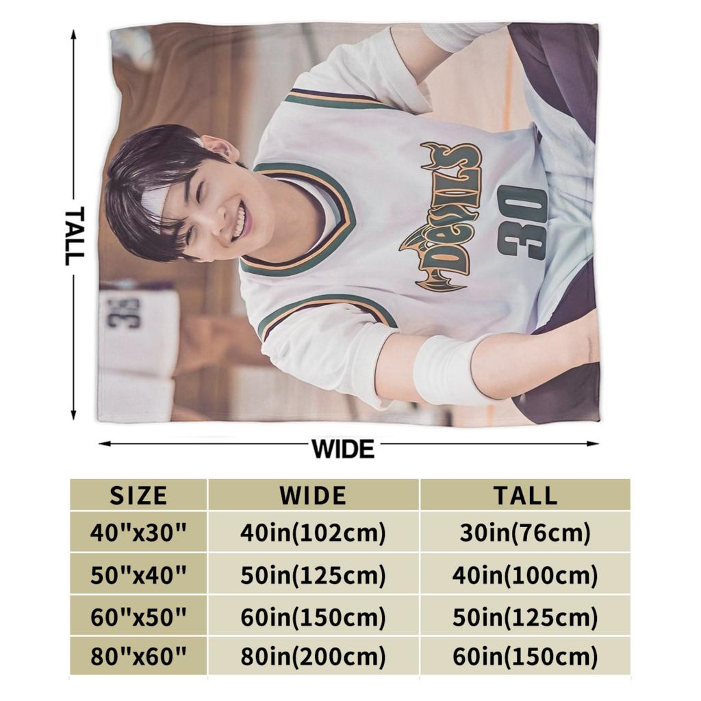 True Beauty Series Hwang in Youp Cha EunWoo Blankets Fleece  Super Soft Throw Blankets for Bedroom Sofa Bed Rug