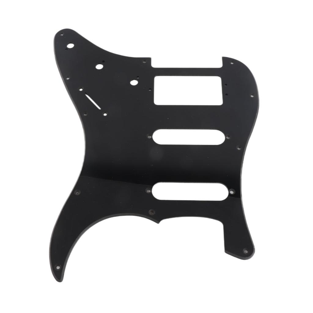 Electric Guitar Pickguard PVC Plastic Guard Scratch Board Front Plate Panel Cover Instrument Accessories 1 Layer Black