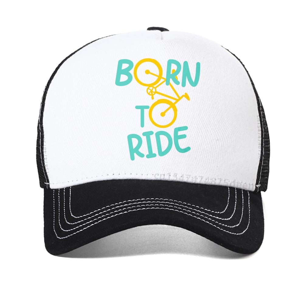 Born To Ride Print Baseball Cap Casual Summer For Unisex Women Snapback Hat Fashion Breathable Sun Caps Adjustable Mesh Trucker Hat