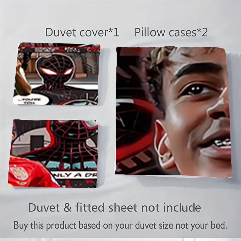 3Pcs Spiderman Dreams Collage Bedding Sets For All Sizes New 3D Printed Bed Cover Comforter Duvet Cover Pillowcase Bedroom Decoration