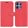 For Motorola Edge 50 Pro 5G Case Litchi Texture Stand Wallet Phone Leather Cover