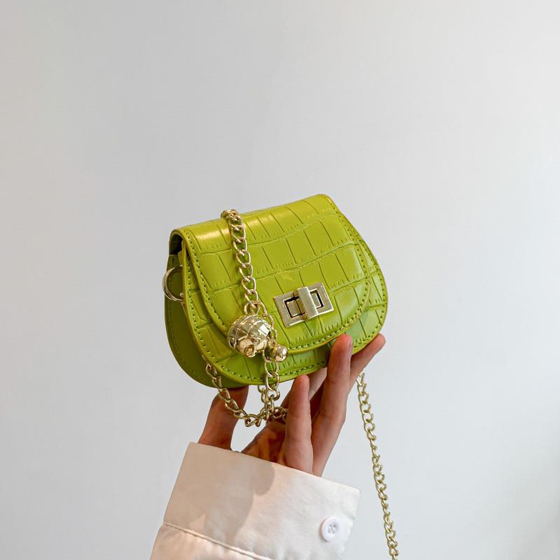 Fashionable Autumn Mini Bag For Women Chic Saddle Shape With Chain Strap