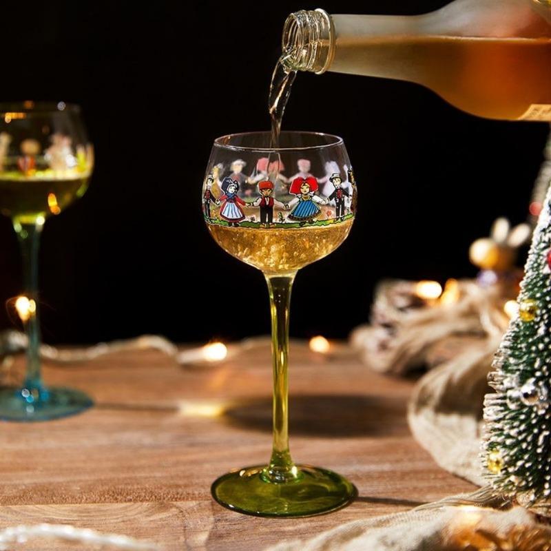 Alsatian Style Little Man Cup Red Wine Glass High Value Ins Nordic Style Cute Creative Doll Cup Gift Home Decoration Creative