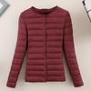 Winter New Down Jacket Women's Light and Thin Round Neck Slim V-neck Short Light Autumn Down Jacket