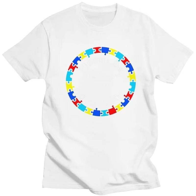 Please Be Patient I Have Autism Graphic Tee Cotton Short Sleeve T-Shirt