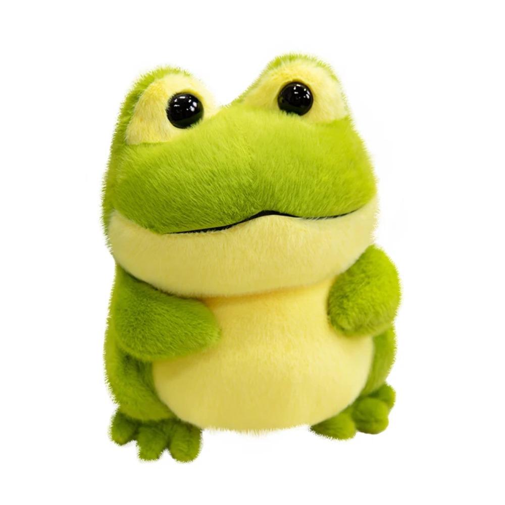 Cartoon Anime Animal Fluffy Frog Figure Doll PP Cotton Cartoon Frog Stuffed Toy  Car Decor
