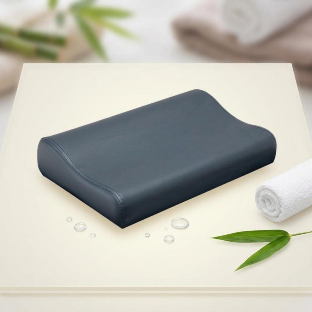 Massage Pillow with PU Leather WipeClean Table Ergonomic Cushion for Chiropractors,