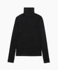 TTUDEMENT Basic Roll-Neck Pullover Black