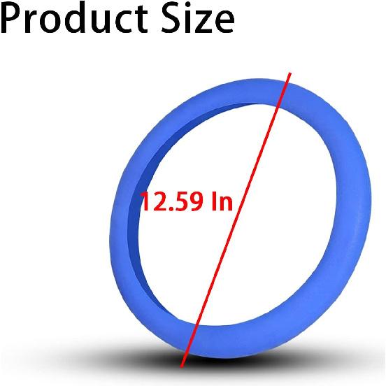 AICEL Car Silicone Steering Wheel Cover, Soft Anti-Slip Auto Steering Wheel Protector Fit 14 Inch, Universal Vehicle Interior Accessories for Cars,