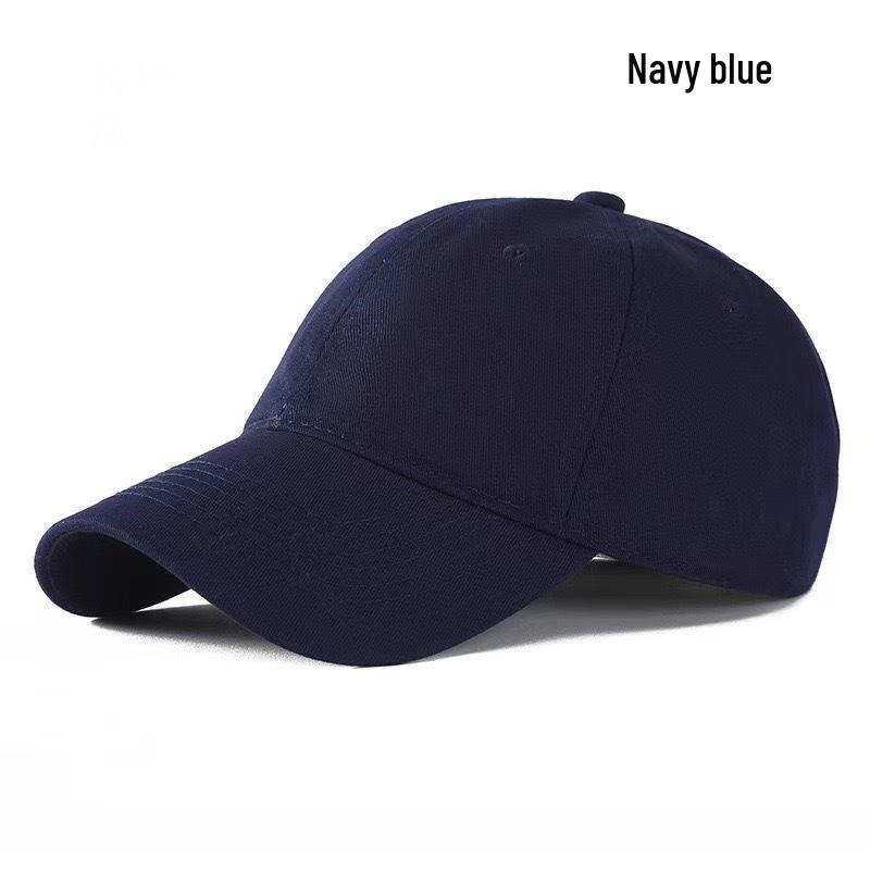 Unisex Pure Cotton Soft Top Baseball Cap - Customizable Team Duckbill Sun Hat