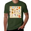 Tools and Materials for Creativity and Painting Seamless Pattern TShirt Cotton Graphic Tees Anime T Shirts for Men Cotton