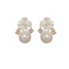 Han Chao's new Mori sweet literary style fashion flower stud earrings high-end temperament earrings earrings