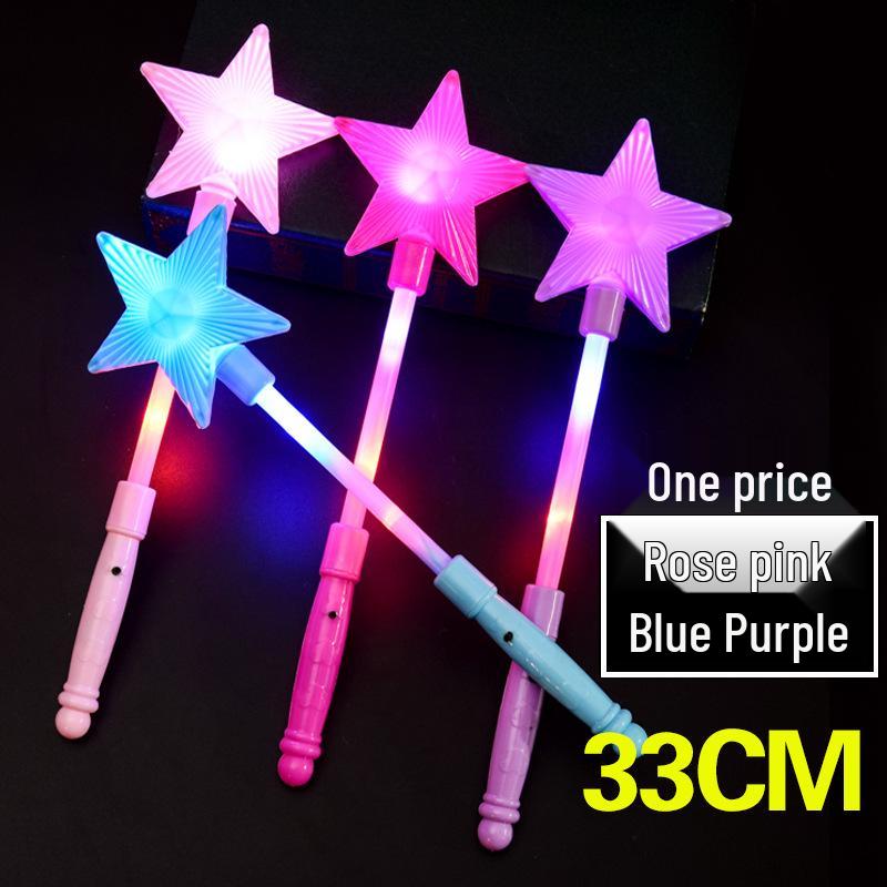 Magic Light-Up Concert Glow Sticks: Fairy Flashing Star Props