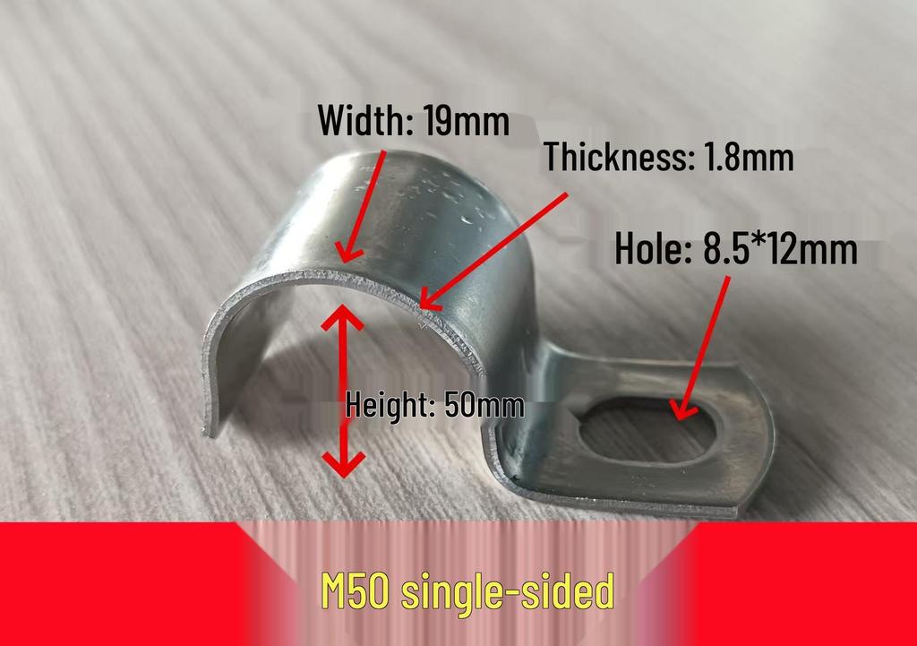 304 Stainless Steel U-Shaped Saddle Pipe Clamp Fixing Clip