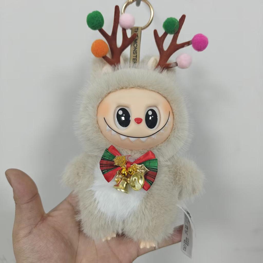 Elk Three Generations Baby Dolls, Trendy Plastic Dolls, Rainbow Fur Teddy Bear Handmade Box, Blind Box