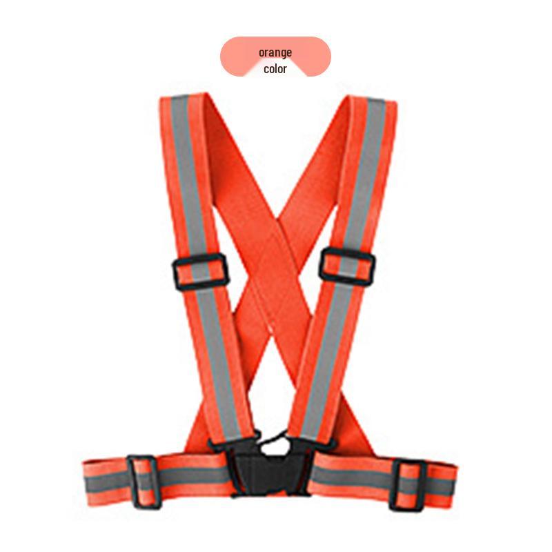 High Visibility Reflective Elastic Safety Vest with Shoulder Strap