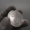 Heart shaped love silver plated commemorative coin, collectible coin, relief, lucky coin, heart matching, commemorative medal